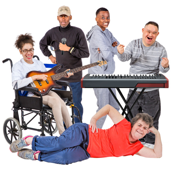 Self Advocates playing music